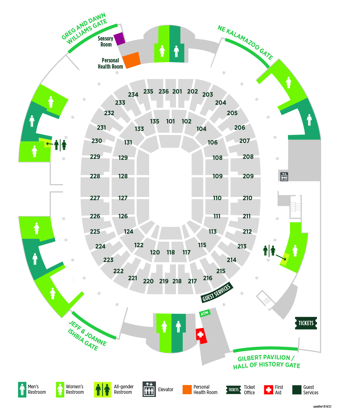 Breslin Seating Map